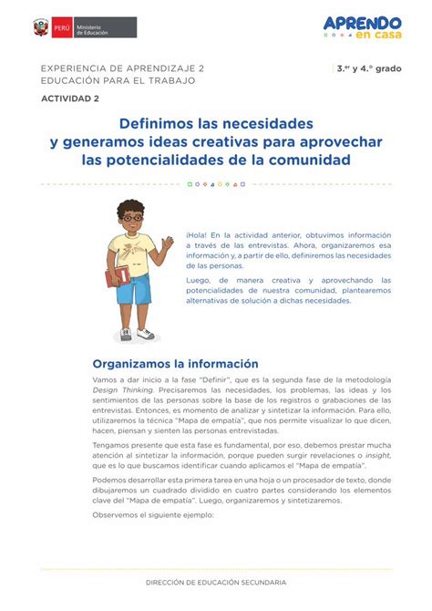 Pdf Definimos Las Necesidades Y Generamos Ideas Creativas Para