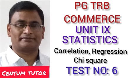 Pg Trb Commerce Unit Ix Statistics Correlation And Regression Theories