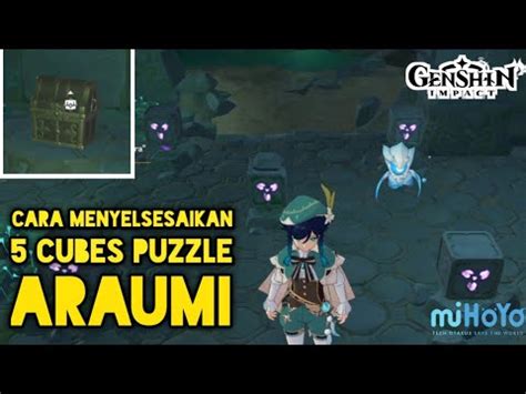 5 CUBES PUZZLE ELECTRO DI INAZUMA ARAUMI Genshin Impact YouTube