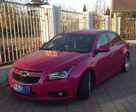 Chevrolet Cruze is a purple pink low rider in China