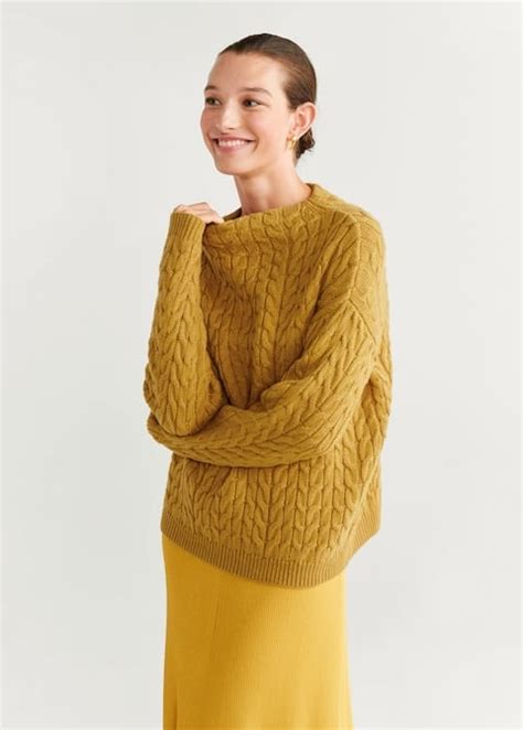 Mango Knitted Braided Sweater The Best Sweater Trends To Fill Your