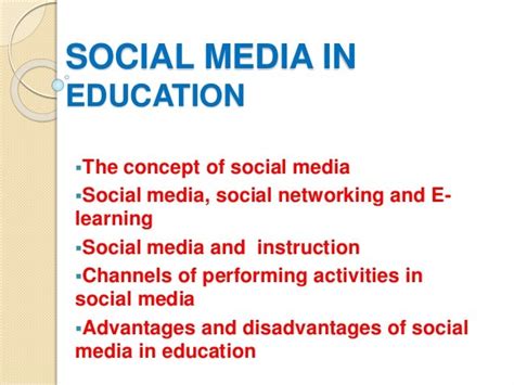 Social Media In Education