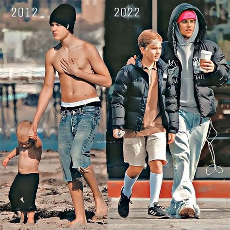 Justin Bieber With His Brother 10 Years Ago Justin Bieber Cool Picks