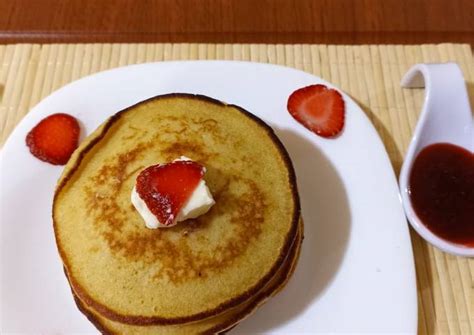 Hot Cakes Con Mermelada De Fresa Receta De Luis Chable Canul Cookpad