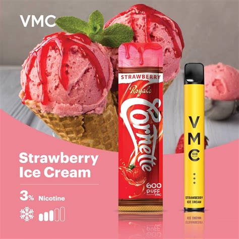 Poddis Vmc Pod Strawberry Ice Cream Puffs Nic