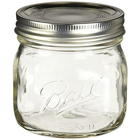 Ball Collection Elite Pint Mason Jar With Lids And Bands 4pk Wide Mouth