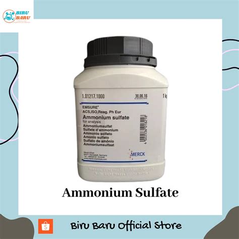 Jual AMMONIUM SULFATE AMMONIUM SULFAT 5 GRAM DAN 10 GRAM PRO ANALISA