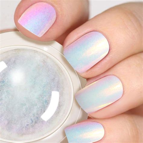 Buy Prettydiva Mermaid Chrome Nail Powder White Unicorn Chrome Nails