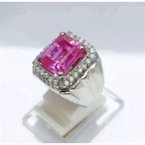 Jual Cincin Batu Merah Siam Rose Bangkok Ring Alpaka Super Shopee