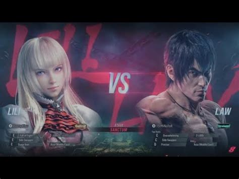 First Look At Tekken 8 Closed Beta Lili Vs Law YouTube