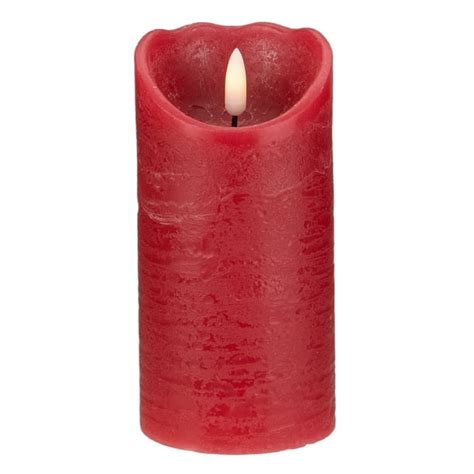 6 Led Red Flameless Battery Operated Christmas Decor Candle