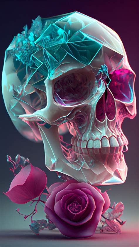 Pin By Tracie Agee On Iphone Backgrounds Colorful Skull Art Skull