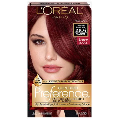 L'Oreal Paris Superior Preference Permanent Hair Color,Intense Dark Red ...