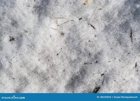 texture  dirty spring snow stock image image  construction copy