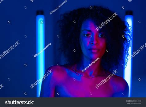 Mixed Race Nude Woman Curly African Stock Photo 2012951570 Shutterstock