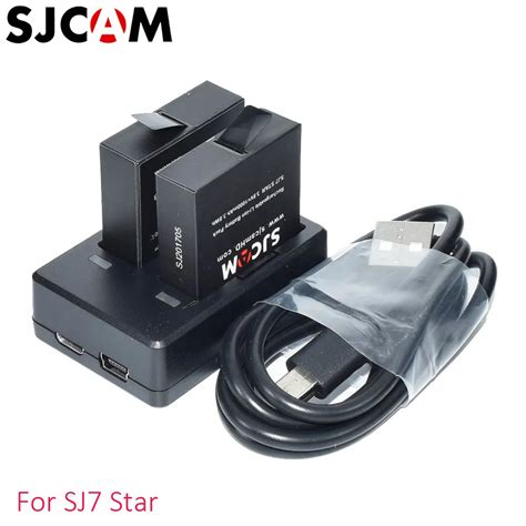 Original Sjcam Sj7 Star Accessories 1000mah Li Ion Rechargeable