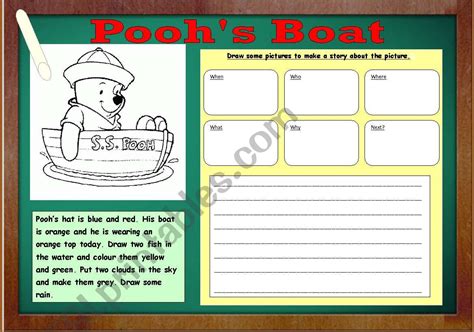 Poohs Boat Esl Worksheet By Ritawi