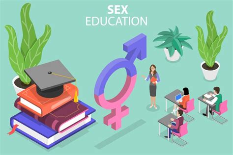 Sex Education Isometric Set Royalty Free Vector Image