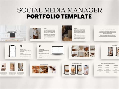 Social Media Portfolio Template Portfolio Template For Etsy