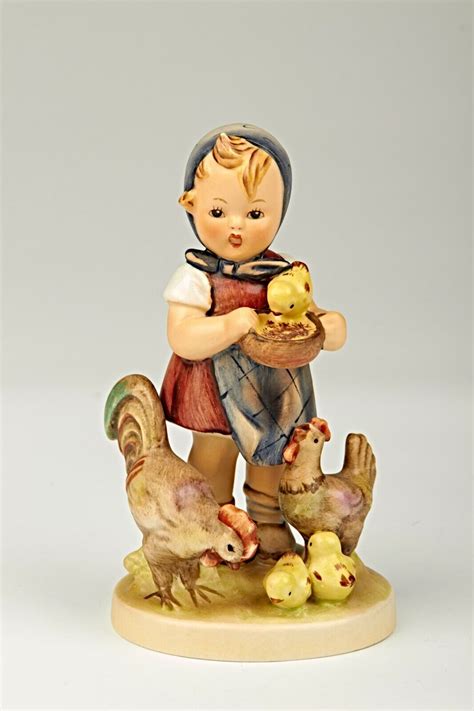 Goebel Hummel Figurine Feeding Time Hum Ebay