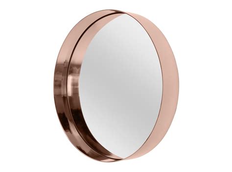 Alana Round Wall Mirror Extra Large 80 X 80 Cm Copper Wall Mirrors