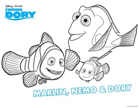 Happywithprintables Finding Dory Coloring Pages