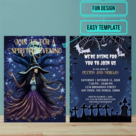 Seductive Witch Halloween Party Invitation Zazzle