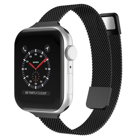 Kj P Apple Watch Mm Series Reim Slim Milanese Loop Svart Online