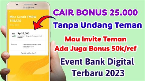 Cair Bonus 25 000 Tanpa Invite Teman EVENT BANK DIGITAL TERBARU