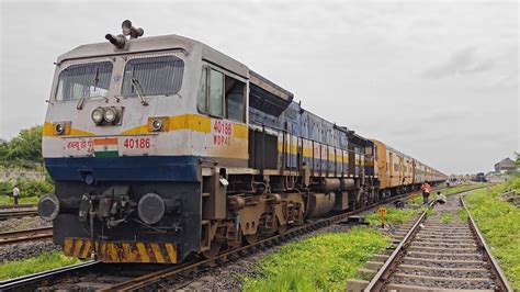 Tapovan Express Arriving At Purna Railway Station Nanded Mumbai