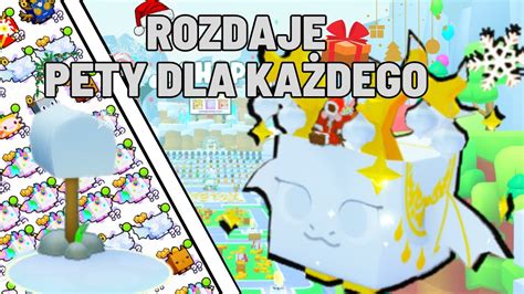 Rozdaje Pety Dla Ka Dego Za Darmo Pet Simulator Youtube