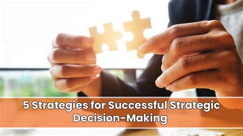 Strategies For Successful Strategic Decision Making Growth Idea