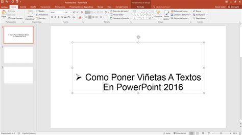 Como Poner Vi Etas A Textos En Powerpoint Youtube