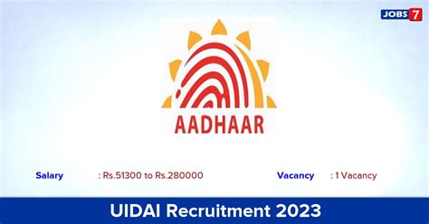 UIDAI Recruitment 2023 2024 Apply Offline For Deputy Director General