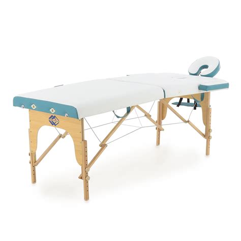 Массажный стол на деревянных ножках 2-х секционный в Москве