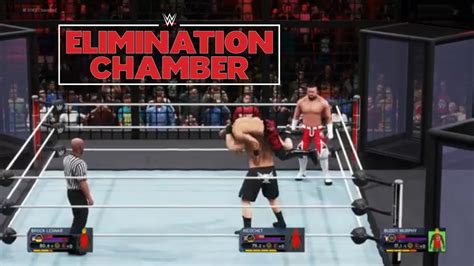 Wwe 2k20 Universe Mode Wwe Elimination Chamber Ppv Youtube