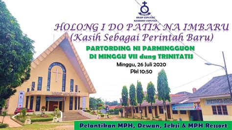 PARTORDING NI PARMINGGUON 26 Juli 2020 HKBP Ciputat Ressort Ciputat