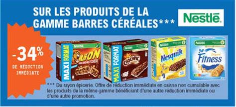 Promo La Gamme Barres C R Ales Nestl Chez E Leclerc Icatalogue Fr