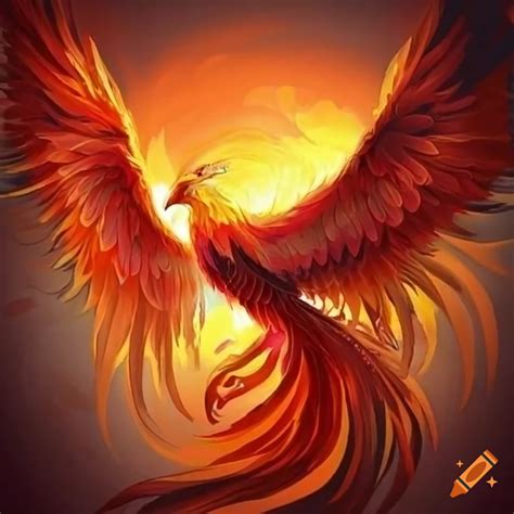 A Majestic Phoenix Rising From The Ashes On Craiyon