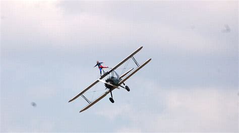 Susan Lines Wing Walking In Wickenby Lincolnshire Live