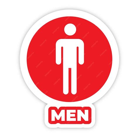 Premium Vector Men Toilet Editable Modern Vector Icon And Text Effect