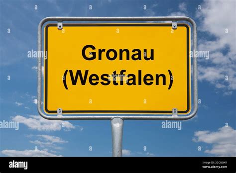 Ortstafel Gronau (Westfalen), Nordrhein-Westfalen, Deutschland | Place ...