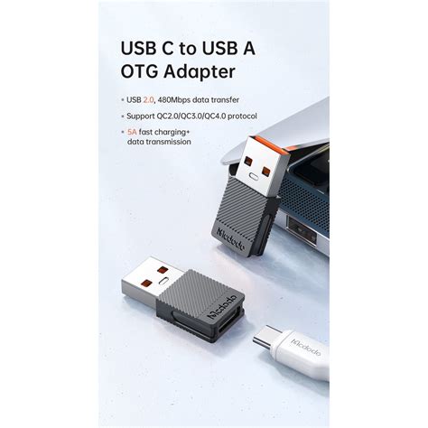 Mcdodo Ot Type C A To Usb A Convertor Type C Usb C To Usb A