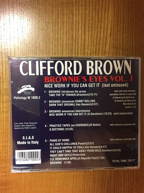 Yahoo Brownie S Eyes Vol Clifford Brown