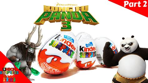 36 Kinder Surprise Chocolate Eggs Kung Fu Panda 3 Series Toys Euro