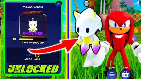 HOW TO GET LEGENDARY MEGA CHAO FAST ROBLOX SONIC SPEED SIMULATOR