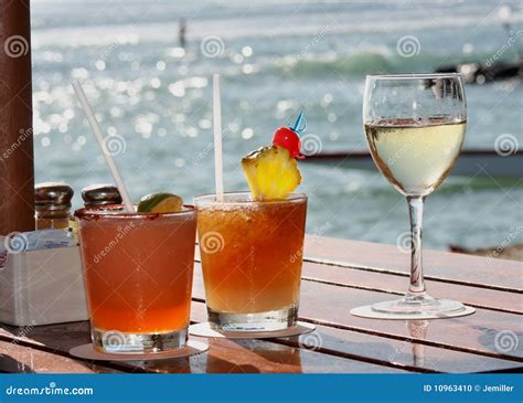 Drinks on the Beach stock photo. Image of beach, tropical - 10963410