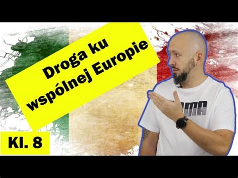 Klasa 8 Droga ku wspólnej Europie Idea zjednoczeniowa obudowała