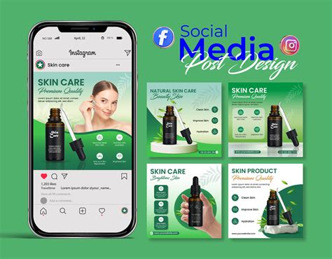 Skin Care Social Media Post Design Behance