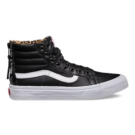 Leather Sk8 Hi Slim Zip Shop At Vans